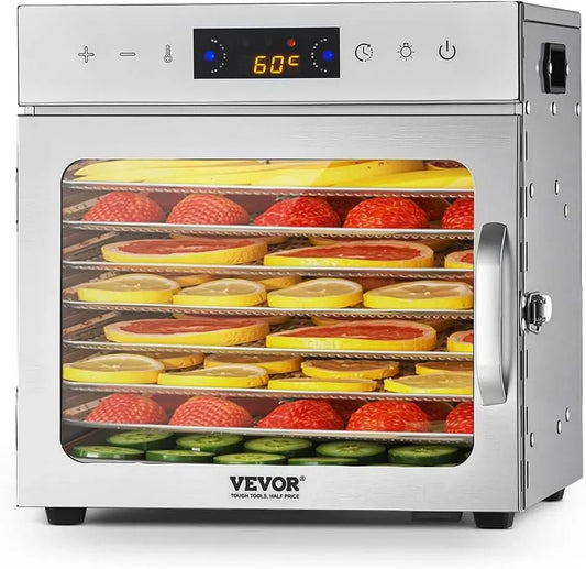 VEVOR Asciugatrice, 400 W, timer, acciaio inox