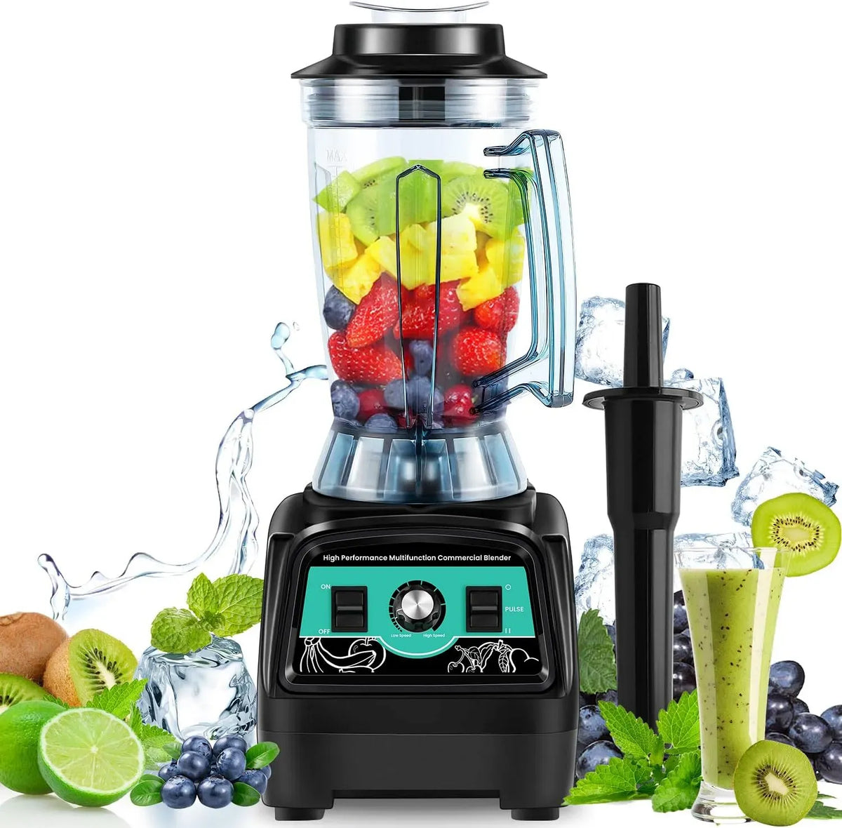 Frullatore, 3,9 L, 2800 W, professionale, mixer da cucina