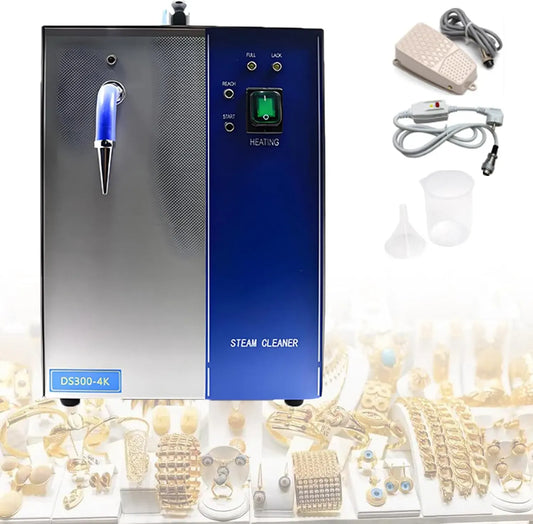 Pulitore a vapore, 3 L, professionale, argento, Riscaldamento rapido in 8 Minuti, 135 °C/275 °F