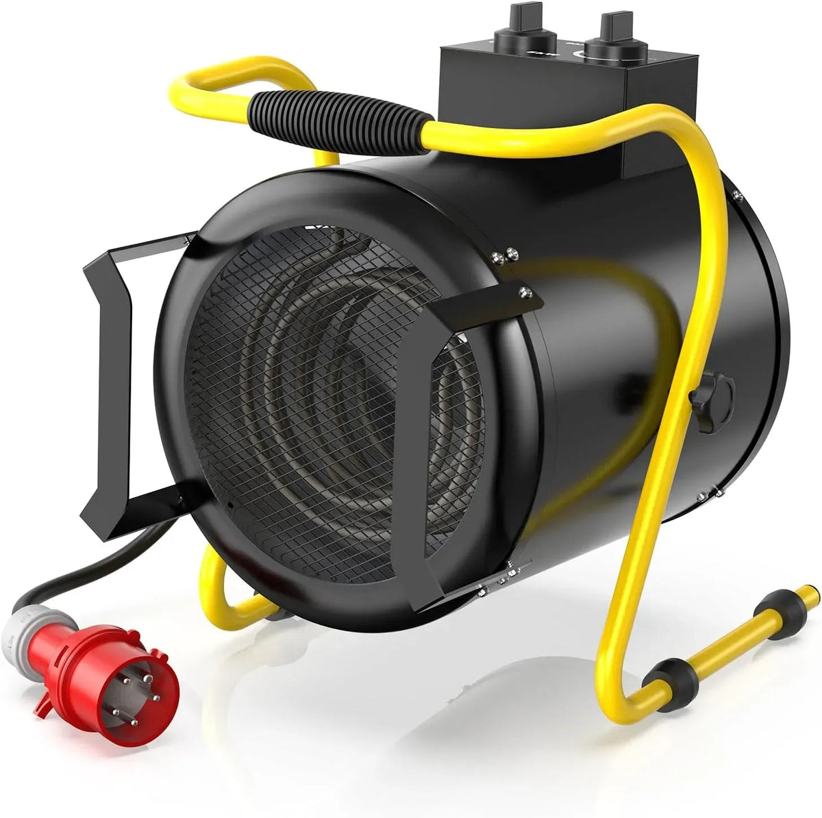 Ventilatore, 400 V, industriale, nero, ventola per circolazione dell'aria, Stufetta Elettrica Industriale 5 kW 400 V Termoventilatore