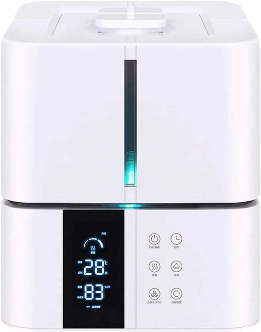 Umidificatori a Nebbia Fredda, Timer da 1 a 8 Ore e spegnimento Automatico Senza Acqua, umidificatori industriali per Camera da Letto, Telecomando
