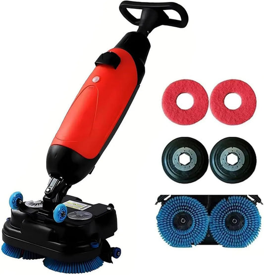 lavapavimenti elettrico, batteria, spazzola, professionale