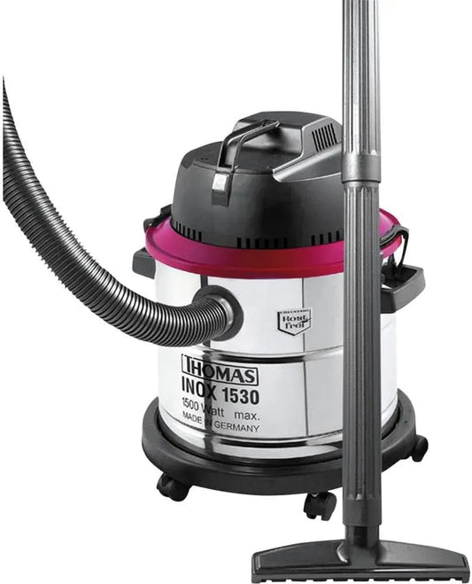 Acciaio inossidabile, Thomas Inox 1530 1500 W Aspiratore senza sacchetto Nero, Rosso