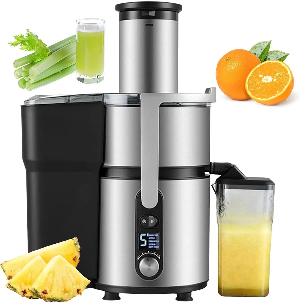 estrattore di succo e spremiagrumi, 84 mm, professionale, acciaio inox, per Una Facile Pulizia