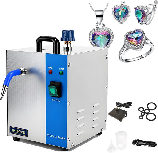 Pulitore a vapore, 2 L, 2600 W, professionale, Alta Pressione Professionale 135 °C/275 °F, Pressione Vapore 4 kg