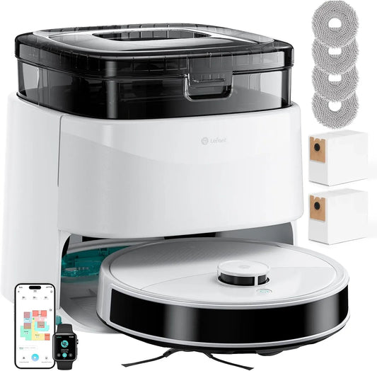 Lefant M210P Robot aspirapolvere, Wi-Fi, app e Alexa, controllo tramite Wi-Fi, aspirapolvere robot con 2200 Pa