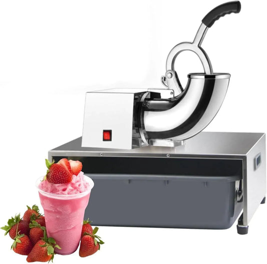 Macchina per Il Ghiaccio, Macchina per Cono, 250 W, industriale, professionale, acciaio inox, per Il Ghiaccio tritato Commerciale Fluffy