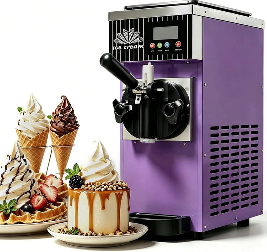 Macchina per Gelato, macchina per gelato e sorbetto, macchina da caffè elettrica, 2,5 L, /H, per Gelato Soft Gusto Singolo
