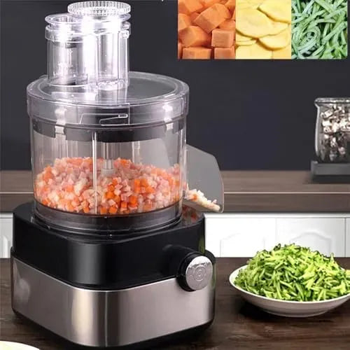 Dimensioni dei cubetti Regolabili per Patate, Tagliaverdure Elettrico, Tritatutto da 600 W per Una Preparazione Rapida dei pasti, capacità di 5000 ml