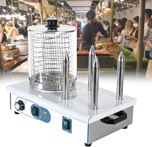 Macchina per Hot, Griglia, piastra per panini e sandwich, 50 a 200 °C, professionale, 2 zone di temperatura, funzione riscaldante, per Hot Dog