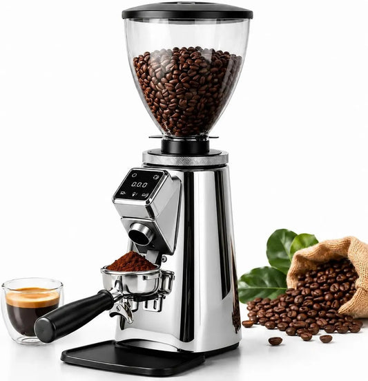 Macinacaffè a Macine Piatte, per Macinacaffè Professionale a Macine Piatte Silver