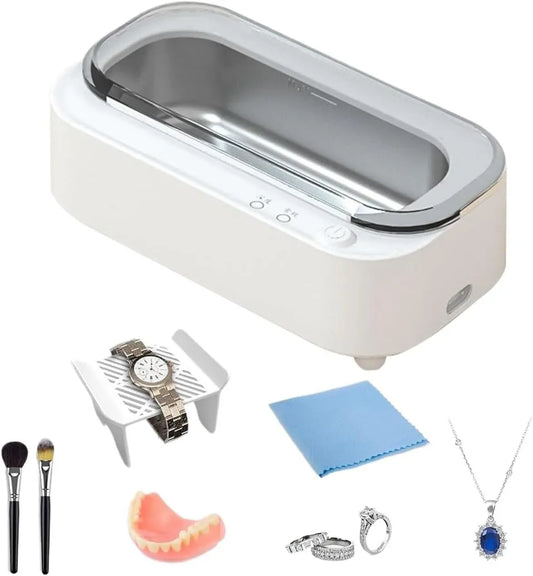 macchina per la, Pulitore, vasca per pulizia a ultrasuoni, portatile, professionale, argento, per gioielli Pulitore ad ultrasuoni per gioielli