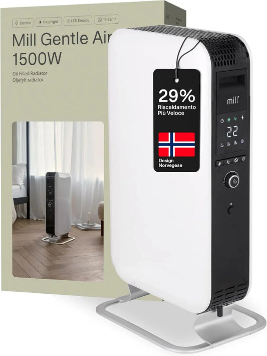 Mill Gentle Air Oil Filled Radiator 1500W, 1500 W