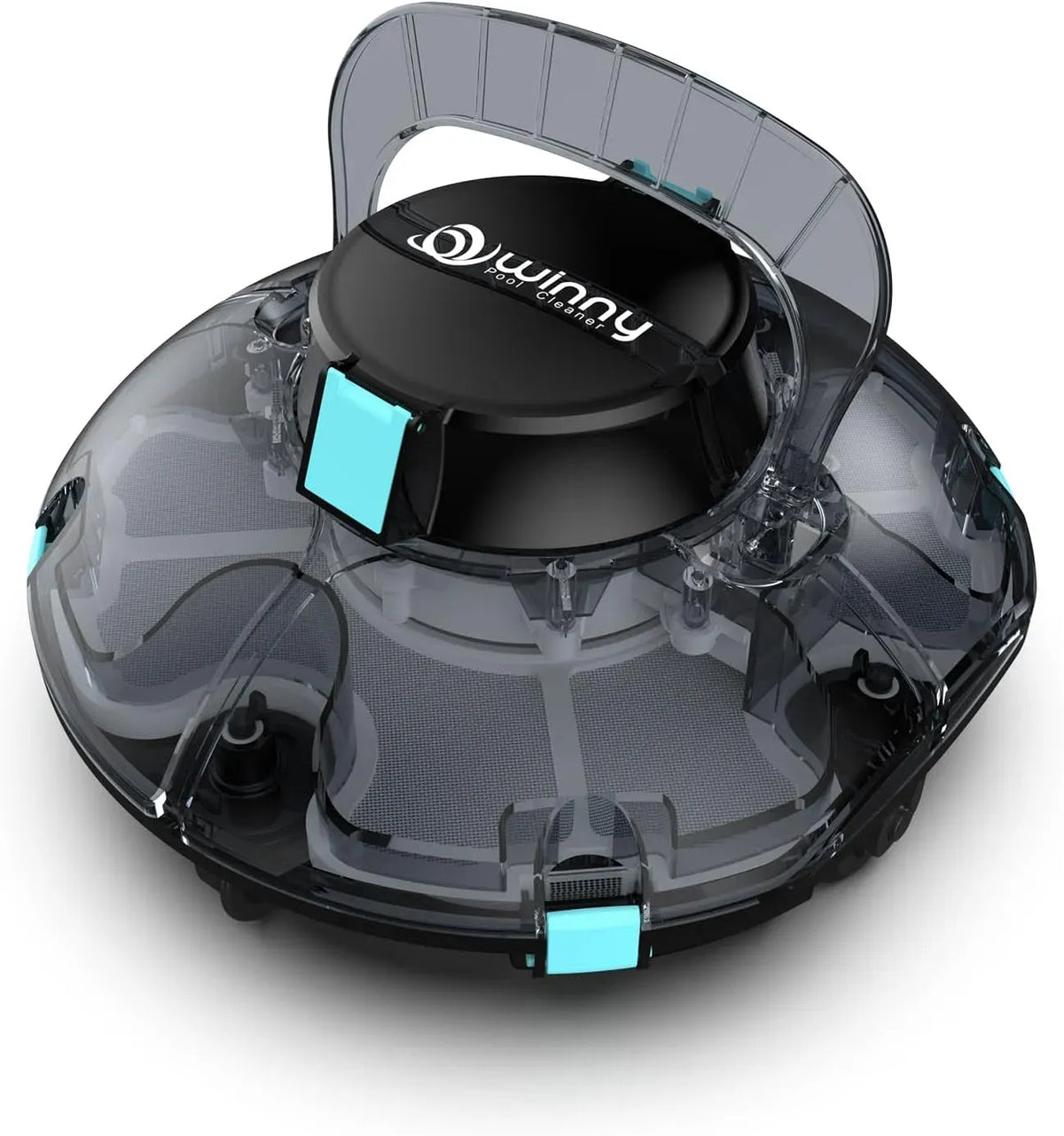 POOL CLEANER, Batteria, Robot, robot pulitore per piscina, 60 m, senza fili, nero, per Piscine Fuori Terra 60 m², WINNY POOL