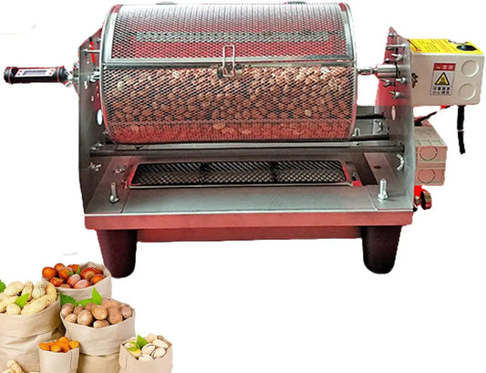 Cottura Uniforme a 360 °C, Tostatrice Elettrica per Chicchi caffè con Vassoio Carico E Timer, Tostatrice per Frutta Secca da 2200 W, 2 Metodi