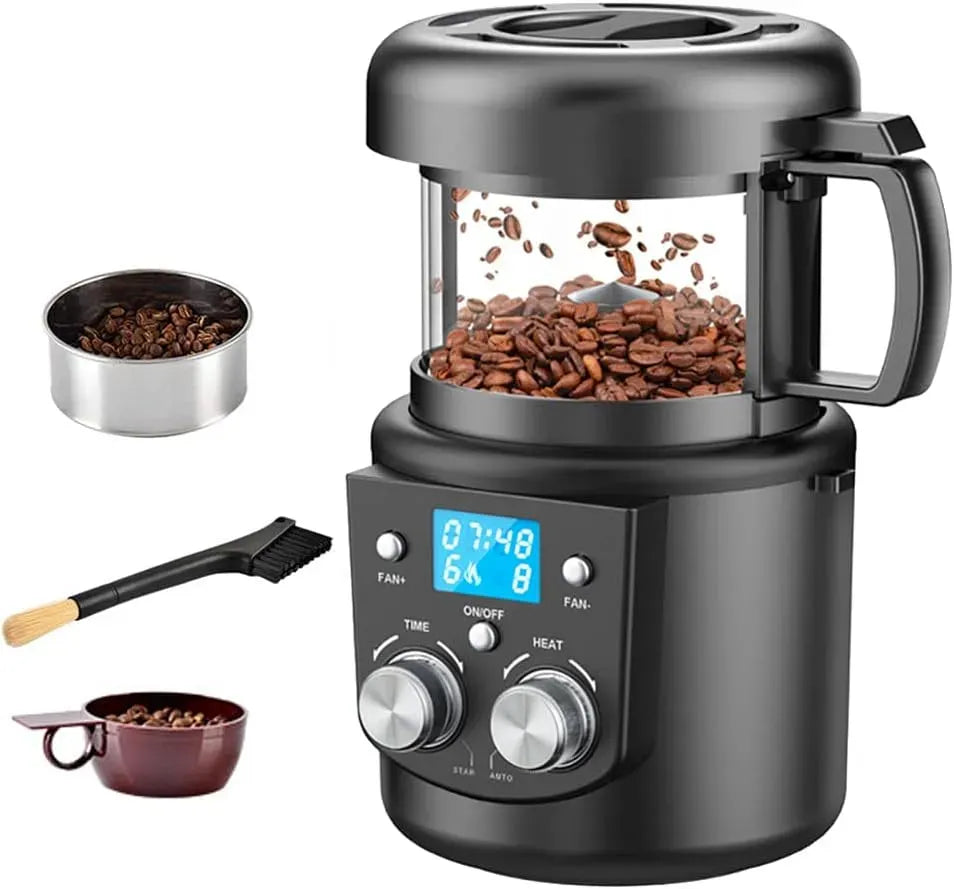 80-100G Ventola, 1400 W, 100 G, timer, funzione riscaldante, per Chicchi di caffè 1400W Tostatrice Elettrica per Chic