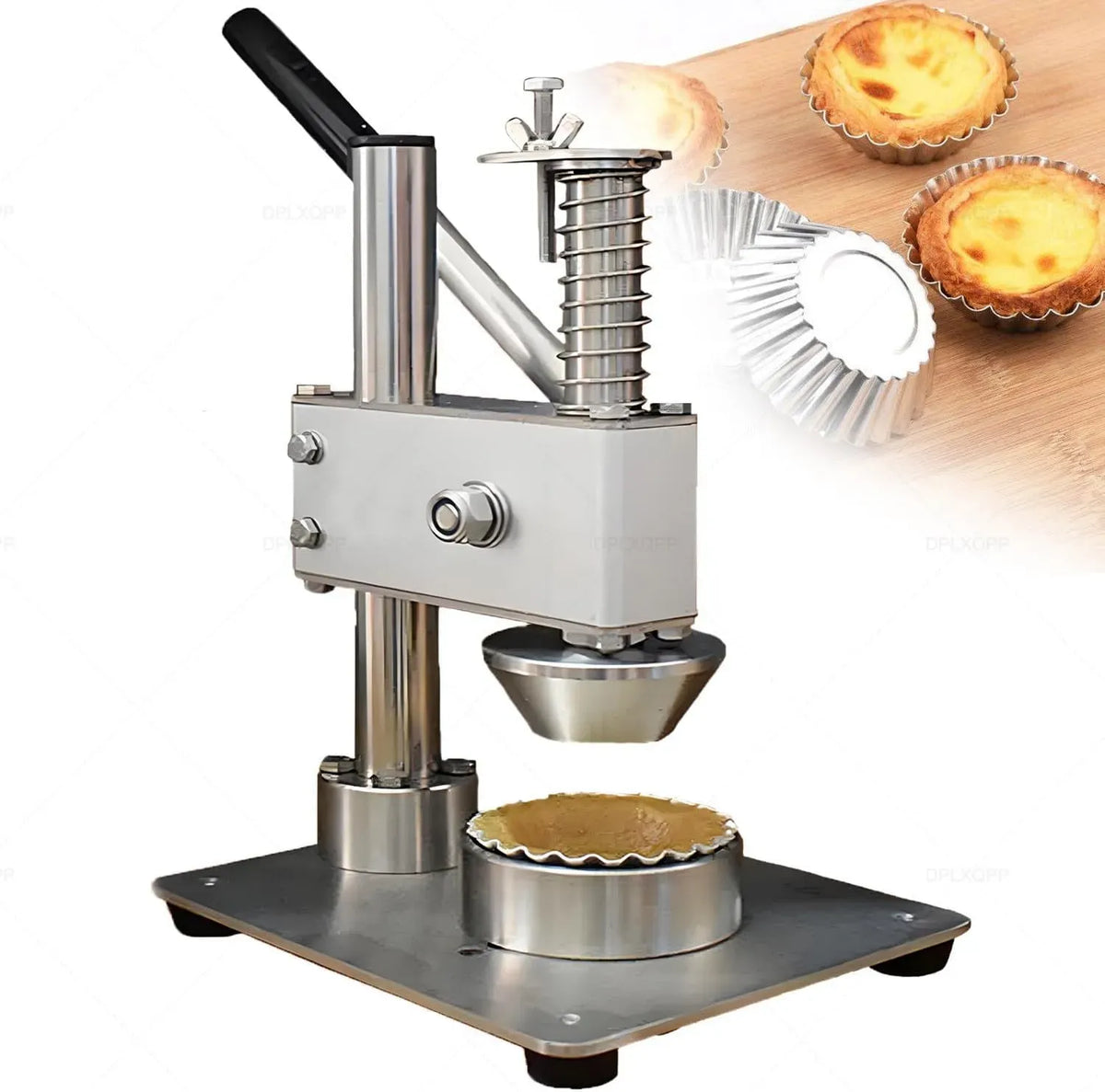 Y29 Pressa, portatile, professionale, rivestimento antiaderente, acciaio inox, alluminio, per Gusci di Tortine Alluovo con Rivestimento Antiaderen