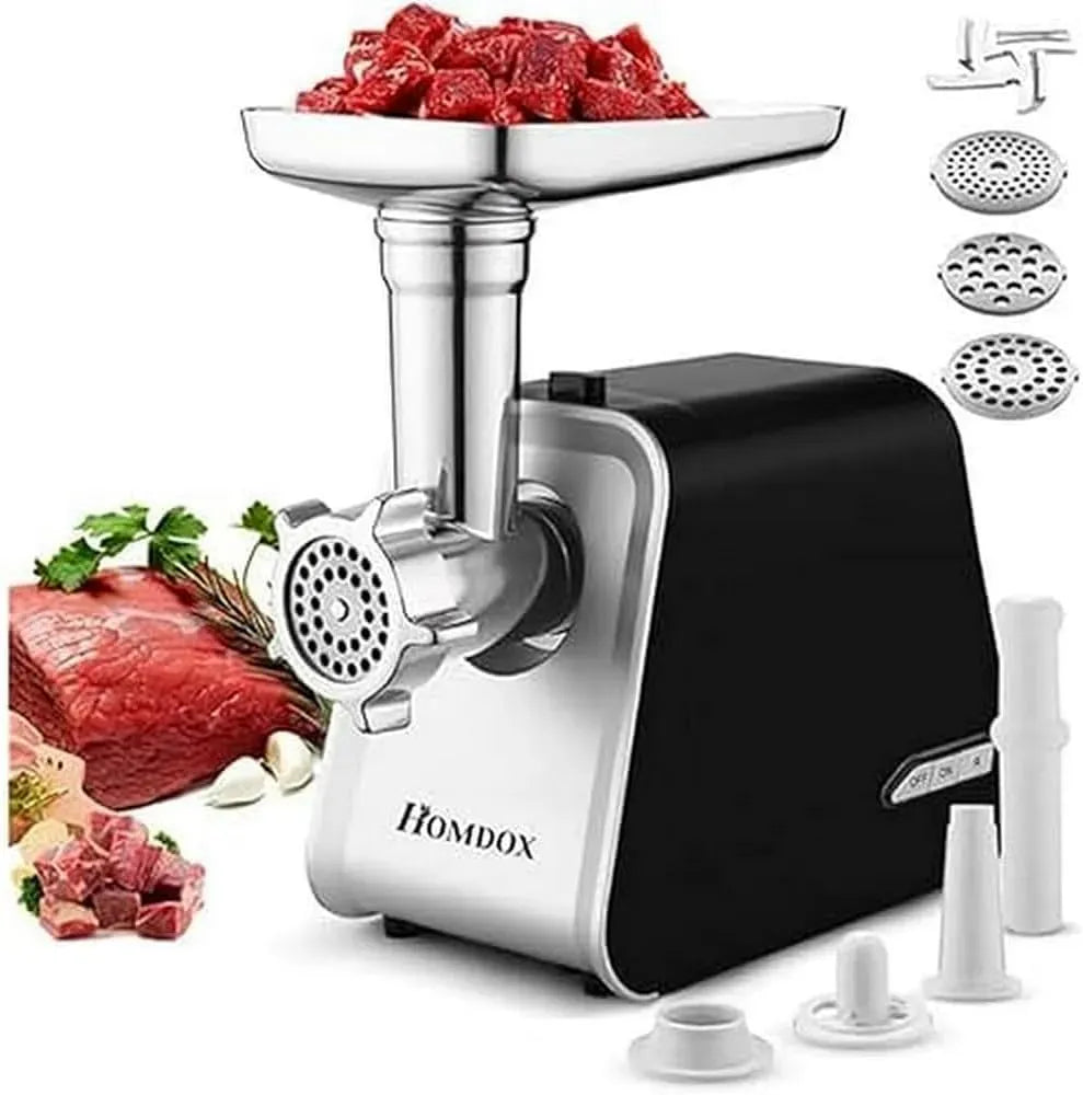 Macchina per salsicce, 2000 W, acciaio inox, per salsicce per uso domestico