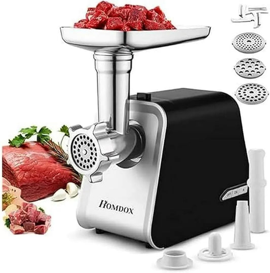 Macchina per salsicce, 2000 W, acciaio inox, per salsicce per uso domestico