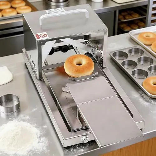 A 5 Affettatrice, piastra per panini e sandwich, affettatrice per alimenti, 11,5 Cm, professionale, per Panini E Bagel