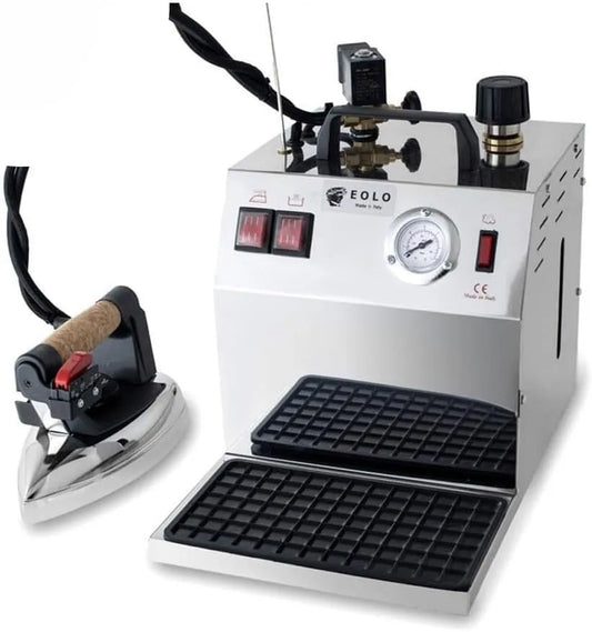 GV03 Ferro a Caldaia INOX Plus Stiro Professionale con Paravapore Caldaia in Rame a Risparmio Energetico Resistenza Esterna Anticalcare Corazza