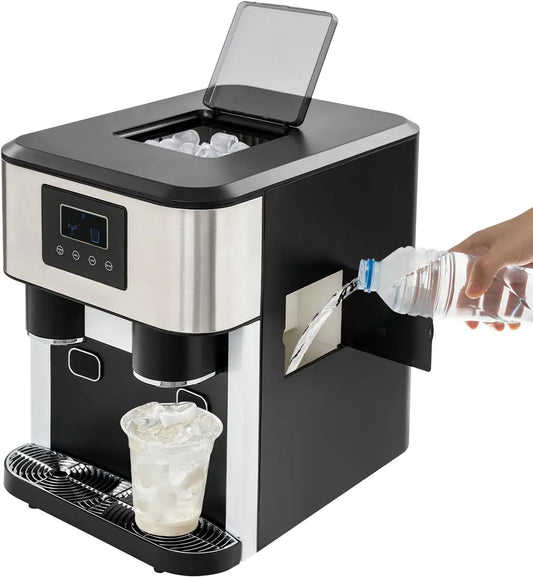 Macchina per il ghiaccio, macchina da cucina, macchina per gelato e sorbetto, acciaio inox, per il ghiaccio in acciaio inox per la casa