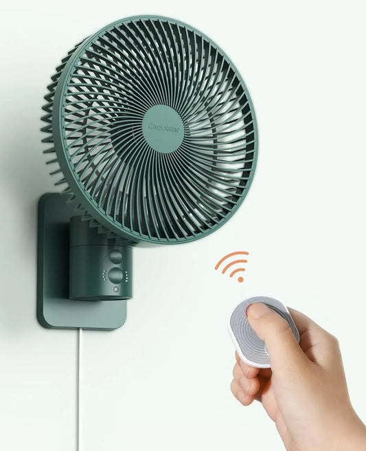 Ventilatore, 21,8 cm, timer, oscillazione, inclinazione regolabile di 120°, oscillazione di 90°, cavo da 1,8 m