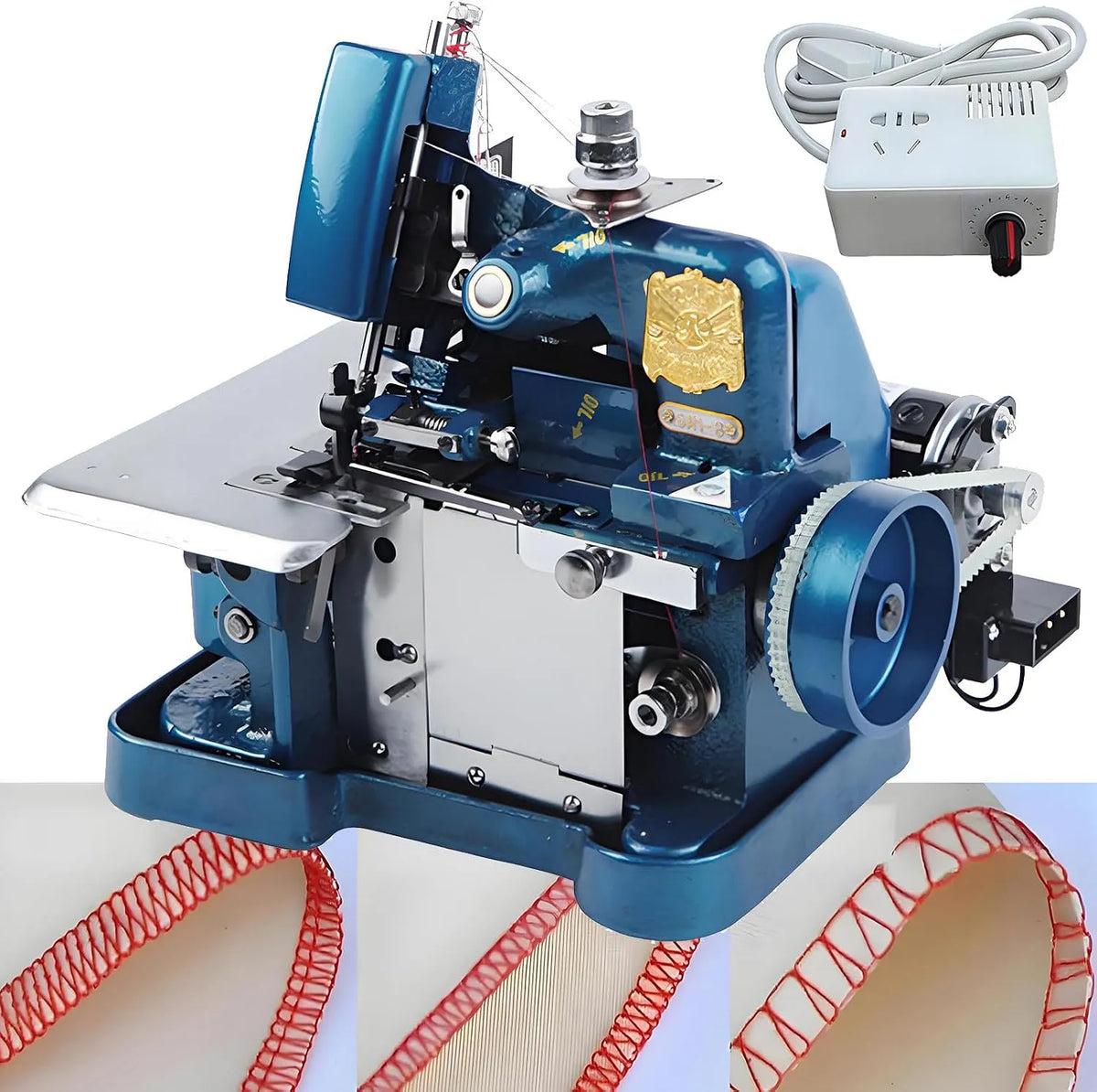 Macchina da Cucire, macchina per cucito elettrica, 250 W, portatile, professionale, blu