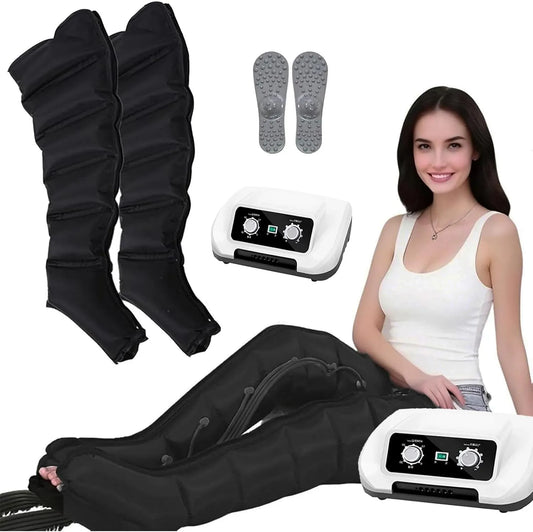 Pressoterapia, Massaggiatore, dispositivo pressoterapia per gambe, professionale, per Casa con Funzione di Cronometraggio