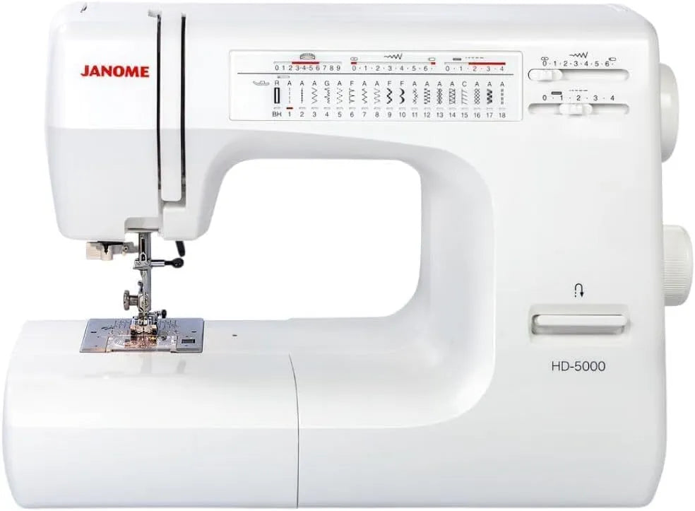 HD-5000 Macchina da cucire, macchina per cucito elettrica, bianco, alluminio
