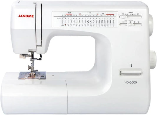 HD-5000 Macchina da cucire, macchina per cucito elettrica, bianco, alluminio