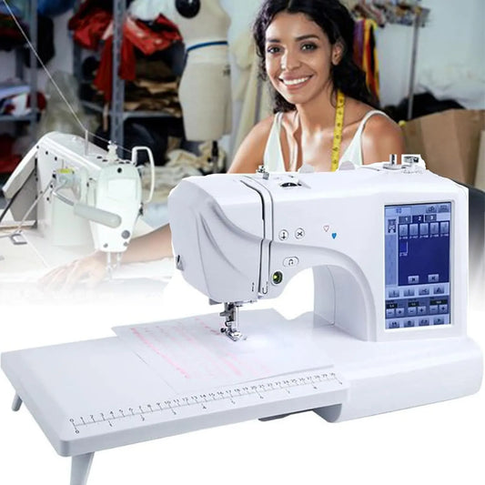 Macchina da Cucire, Macchina da Ricamo, macchina per cucito elettrica, ricamatrice elettrica, portatile, touch, display LCD