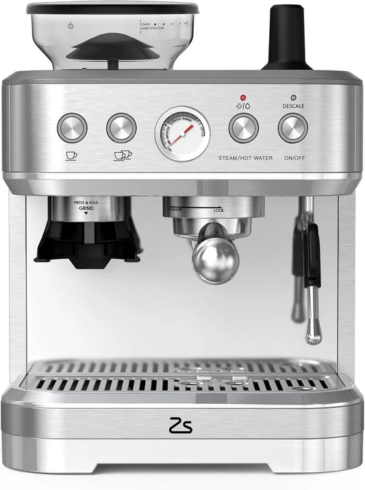 Montalatte, 2,5 L, cappuccinatore, ampio serbatoio, acciaio inox, 15 Bar, Controllo PID