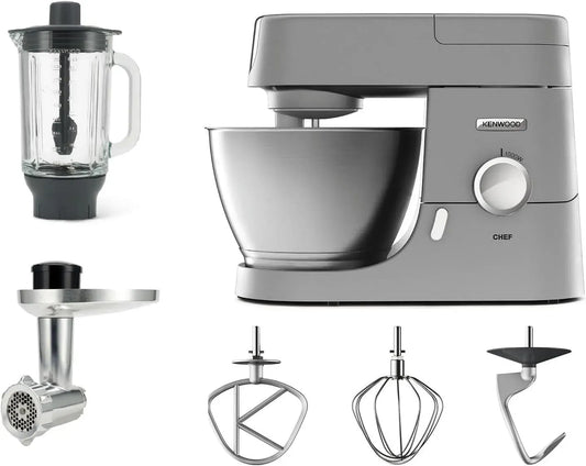 Kenwood KVC3170S 1000watt Frullatore, 1,5 L, 1000 W, acciaio inox, in dotazione 3 utensili di miscelazione, Ciotola da 4