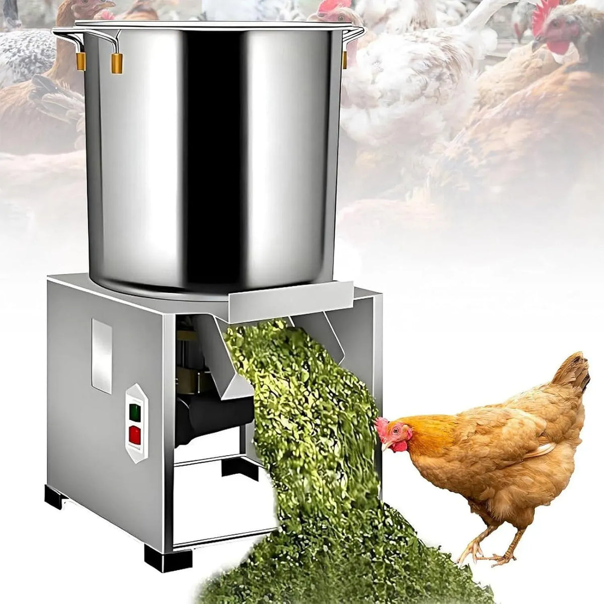 Produzione 50-100 Kg/h, Tritatutto Foraggio Per Bestiame Tritatutto Verdure Elettrico 2800 Giri/min Tritatuttos Per Preparazione Mangimi Animali E