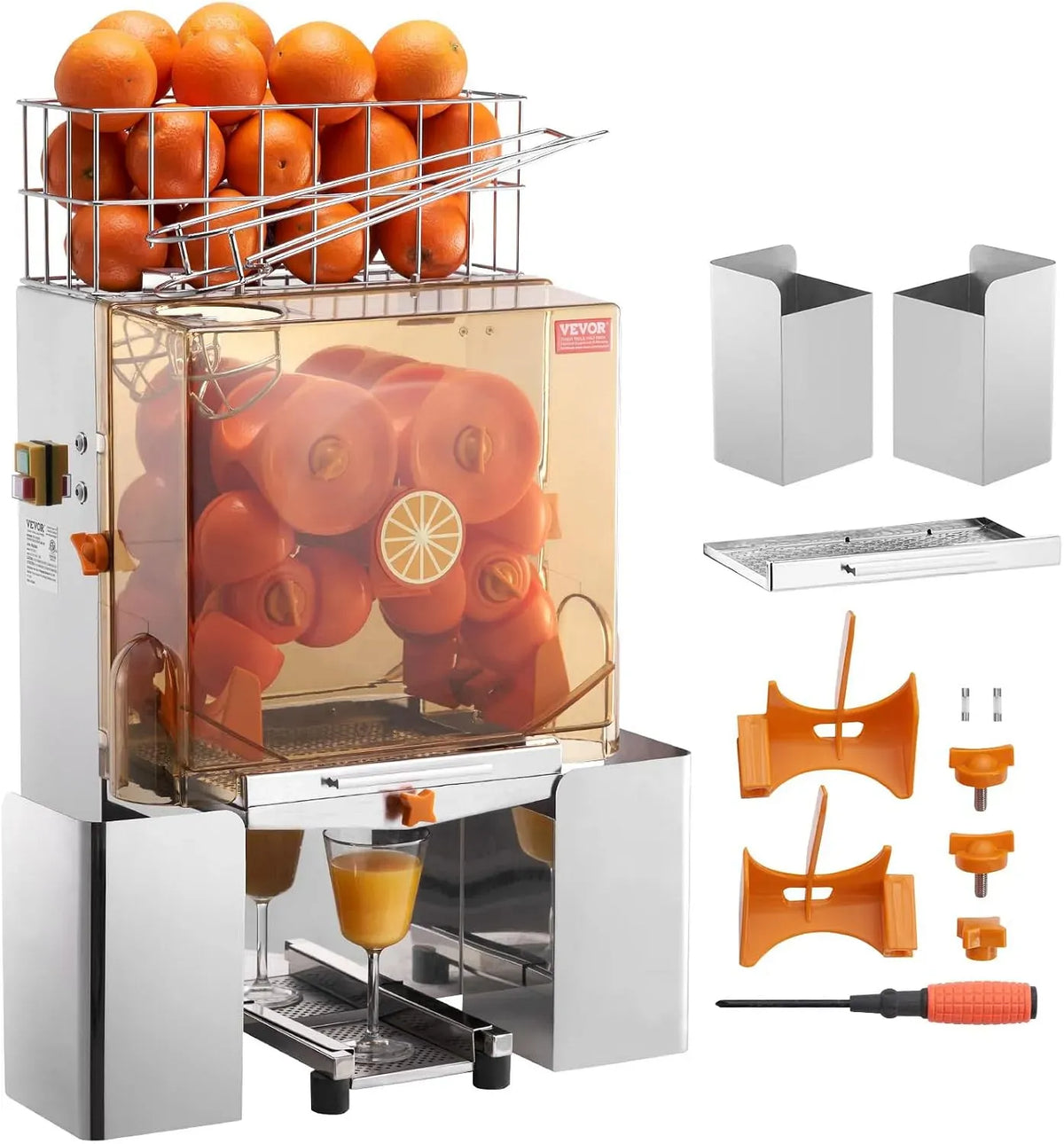 VEVOR estrattore di succo e spremiagrumi, Filtro, 120 W, professionale, ristoranti, per Pompelmo Arancia da Ristorante Caffetteria Bar Feste