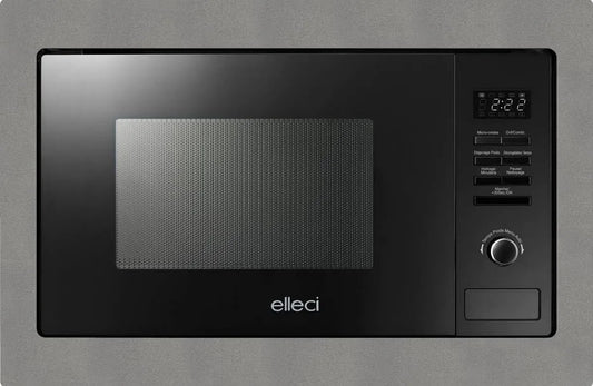 Forno a microonde, 28 L, 900 W, Elleci L 900 FGSP28148WS, grill, da incasso, grigio