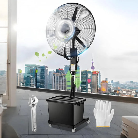 Ventilatore 26in 30in, esterno, industriale, nero