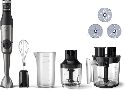 Philips Frullatore, 1200 W, pannello IPS, nero, 5 Accessori