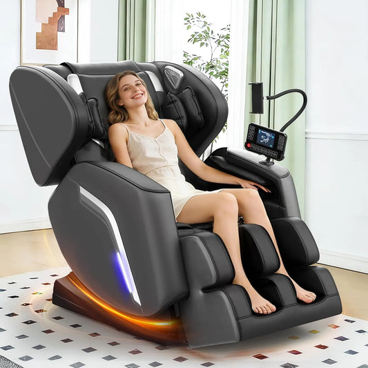 Poltrona relax con massaggio, touch, Bluetooth, Controllo Tramite Smartphone, 14 Rulli Massaggianti, Controller Touchscreen, Altoparlante Bluetooth