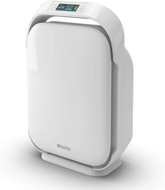 Purificatore d'aria Hepa14, Wi-Fi, Wi-fi integrato e voice control, Ionizzatore e Lampada UV germicida