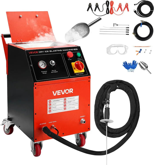 VEVOR Macchina per Pulizia, 5 kg, per Pulizia con Ghiaccio Secco