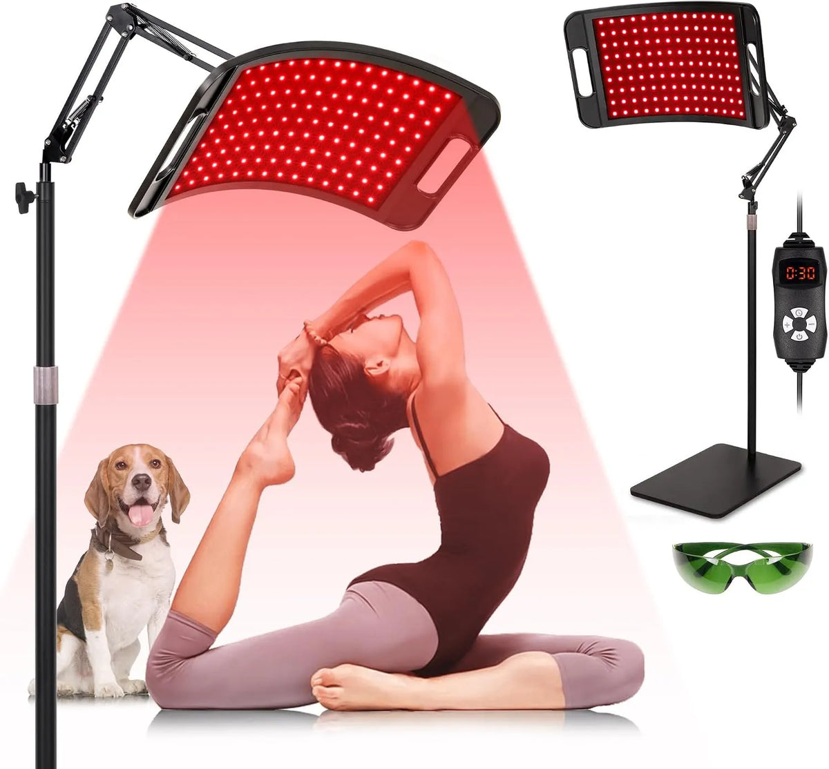 supporto, lampada, 660 nm, 850 nm, rosso, per il corpo con supporto regolabile