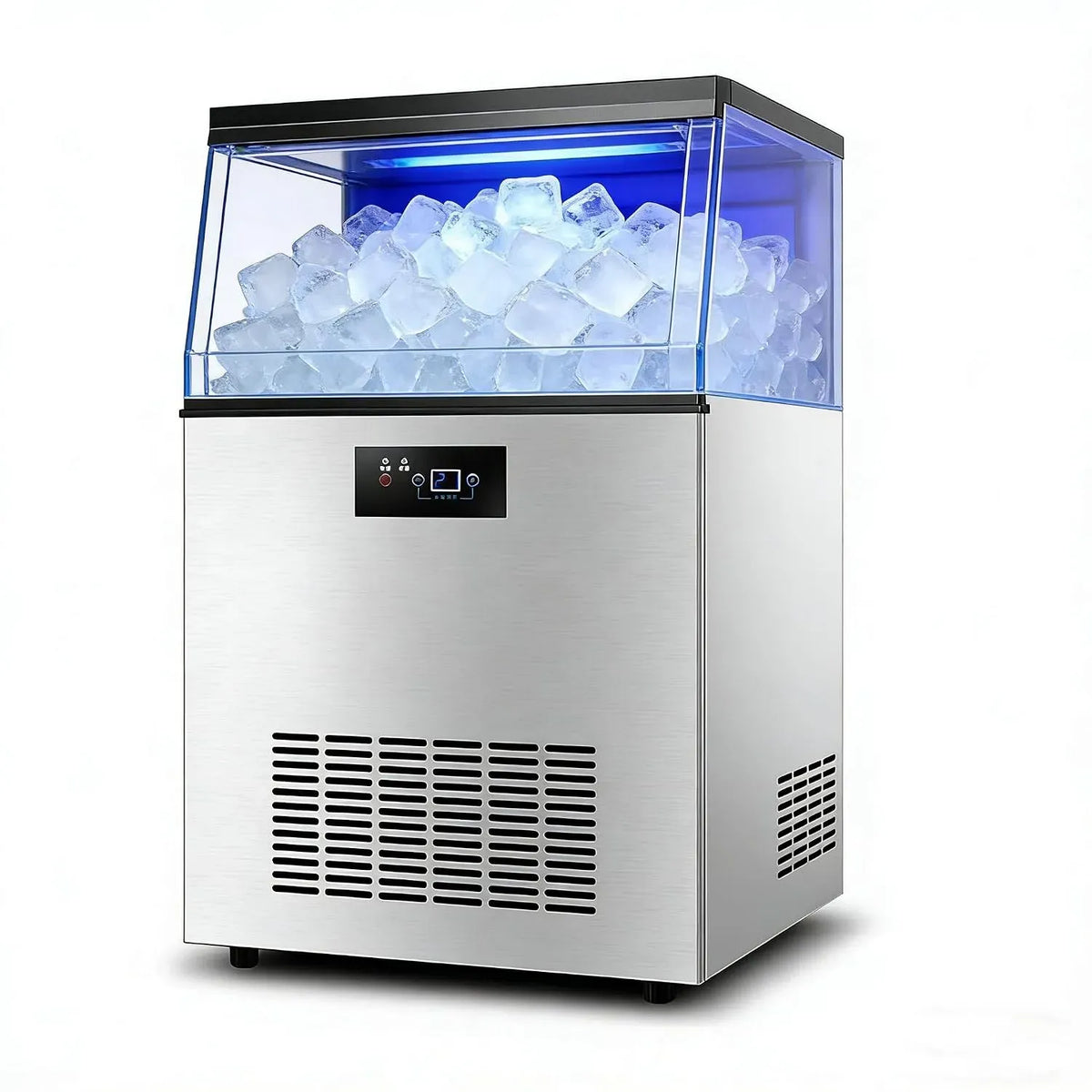Macchina del ghiaccio 60kg/24H, display LCD, professionale, ristoranti, Bar e Caffetteria