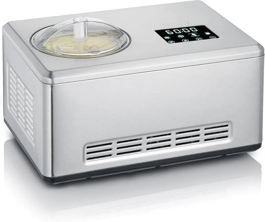 Severin EZ 7405 2in1 con Funzione Yogurt, Gelatiera 2in1 con Compressore