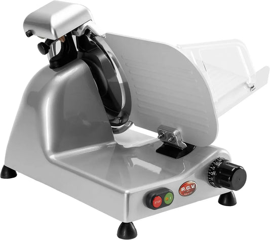 Affettatrice, affettatrice per alimenti, 140 W, 250 mm, argento, RGV