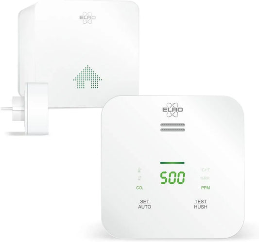 SF500CO2 Luftqualitätsmessgerät, Wi-Fi, ELRO, Connects Smart WiFi CO2 Meter Kit