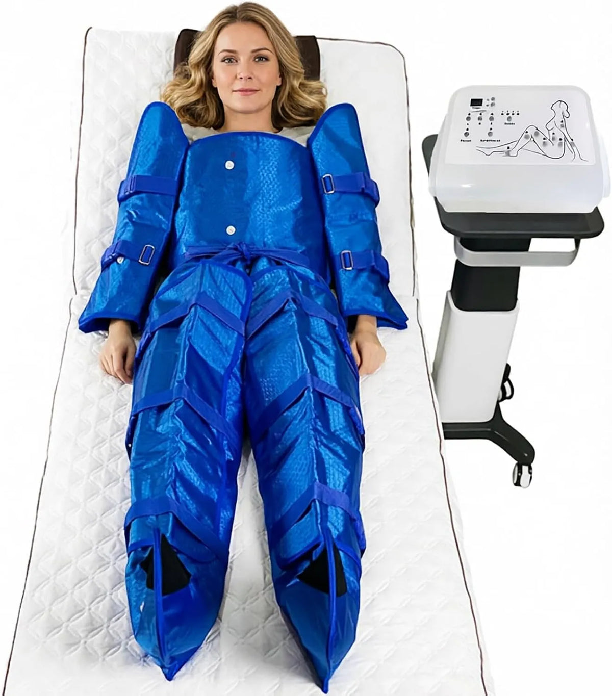 Pressoterapia, Massaggiatore, dispositivo pressoterapia per gambe, professionale, per Casa con 16 Airbag