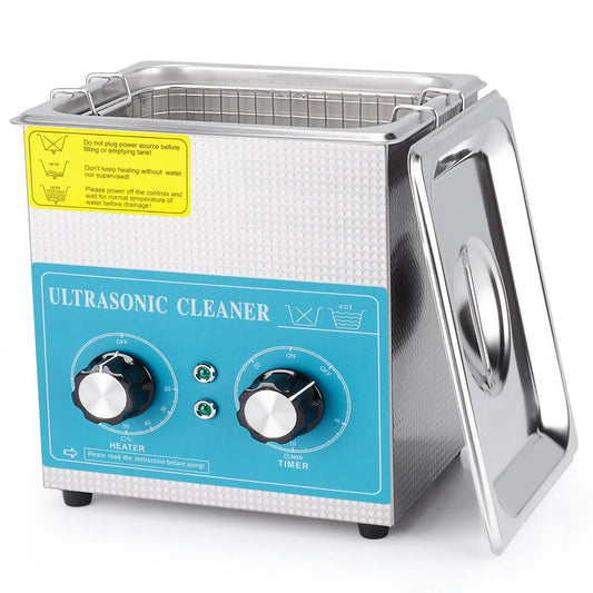 40kHz vasca per pulizia a ultrasuoni, Pulitore, 2 L, 220 V, timer, acciaio inox, funzione riscaldante, per Laboratorio 40kHz 220V