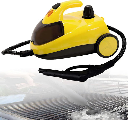 Pulitore a vapore, 1,5 L, 1500 W, portatile, ampio serbatoio, uso su pavimenti, cucina, auto, finestre e divano